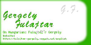 gergely fulajtar business card